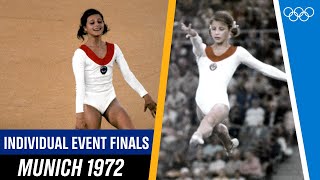 Womens individual event finals at Munich 1972  FULL EVENT 🤸‍♀️ [upl. by Barling417]