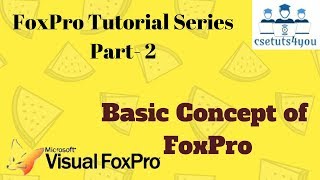 FoxPro Tutorial Series  2 Basic Concept of FoxPro [upl. by Ordep]