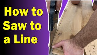 Hand Tool Woodworking  Why Cant I Saw a Straight Line [upl. by Eninaj492]