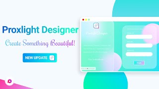 Proxlight Designer 2021  Modern GUI With Python  Automate Tkinter GUI Creation  Use Drag and Drop [upl. by Maurilia]