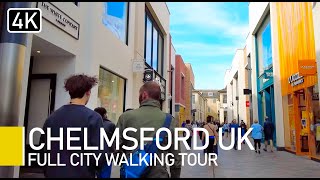 Chelmsford Essex UK NOW  City Centre walking tour [upl. by Wenonah781]