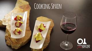 Spanish tapas recipe Manchego cheesestuffed Piquillo peppers with a Saffron crust [upl. by Asselam]