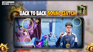 Back To Back Squad Clutch  🔥 Dominator Lobby  Poco X3 Pro BGMI Tast in 2024 [upl. by Auhsohey359]