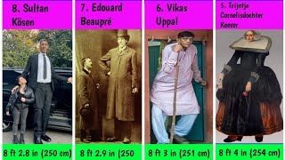 Top 40 Tallest People in the World Height Comparison and Record Holders [upl. by Anaujit]