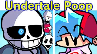 Friday Night Funkin VS Sans Papyrus amp Gaster  Undertale Poop Demo FNF Mod FlipaClip SansExe [upl. by Ahsote428]