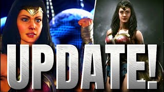 WONDER WOMAN GAME NEW LOOK REACTION [upl. by Wilkison]