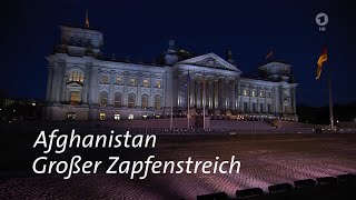 Wachbataillon  13102021  Großer Zapfenstreich in Berlin zum Ende des AfghanistanEinsatzes [upl. by Vidal292]