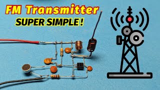 DIY Super Simple FM Transmitter  BC547 FM Transmitter  DIY FM Transmitter Circuit [upl. by Melosa486]