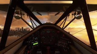 MSFS Waco YMF 5  Checklist and take off from Meigs Field Airport [upl. by Akirea]