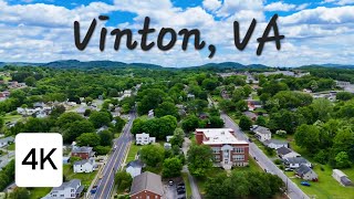 Aerial Drone Views of Vinton VA  4K [upl. by Yllus]