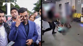 Lawyer condemns brutality after video of violent arrest at Manchester Airport [upl. by Ennaxor]