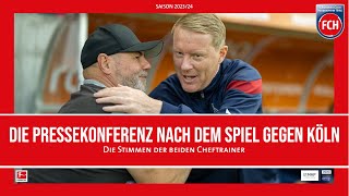 Die Pressekonferenz nach dem Spiel gegen Köln [upl. by Anauj]