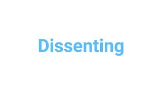 How to Pronounce dissenting dissentingenglish words [upl. by Ashelman]