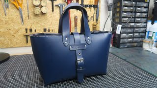 Fabrication dun sac cabas en cuir le quotAsamiquot Beauté du matin [upl. by Jeunesse230]