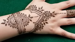 Henna Tutorial Very Gorgeous And Easy Henna Design For Beginners [upl. by Hgielra]