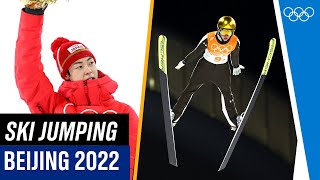 The BEST ski jumping moments of Beijing 2022 🥇❄️ [upl. by Eynahpets]