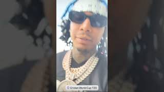 Moneybagg Yo At the Cricket World Cup T20 moneybaggyo [upl. by Nanoc]