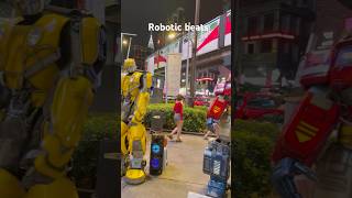 Street performance leveled up – robot edition streetperformer robotics bukitbintang shotsvideo [upl. by Nemra]