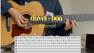 duvet  boa guitar tutorial with TAB [upl. by Sidon]