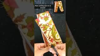 Easy pant Cutting just in 15 sec diy shorts sewing tipandtricks nehaneedle [upl. by Leduar]