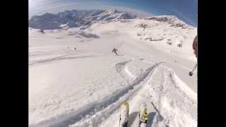 Skiing Off Piste from Punta Indren Gressoney Italy No 1 [upl. by Godspeed]