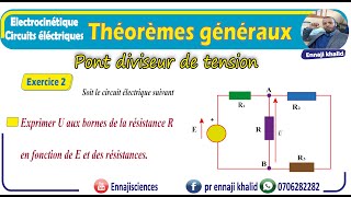 Pont diviseur de tension Exercice 2 [upl. by Ledarf]