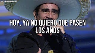 Vicente Fernández  Cuando Yo Quería Ser Grande LetraLyrics [upl. by Sinnek]