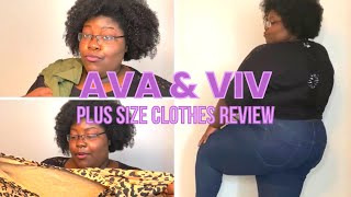 AVA amp VIV  Plus Size Clothes Review  2020  Fat Service [upl. by Essilevi]