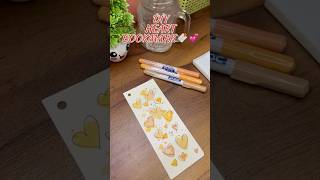 DIY heart bookmark 🔖💛 subscribe artbyanjali youtube youtubeshorts bookmark diycrafts art [upl. by Sirrap]