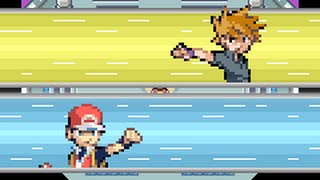 Pokémon FireRed  Champion Blue battle  End Credits [upl. by Rustice]