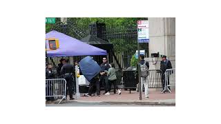 NYPD Barricades and Security at CCNY and Columbia  May 4 2024 [upl. by Odnanreh]