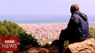 Spain Melilla migrants living on the edge of Europe  BBC News [upl. by Ahsinat]