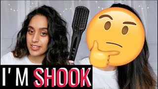 AMIKA STRAIGHTENING BRUSH  REVIEW DOES IT WORK  TotallyTayy [upl. by Erasaec]