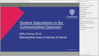 Student Expectations in the Communicative Classroom [upl. by Persis]