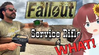 😱AMAZING🤯VTuber Reacts to The Fallout NCR Service Rifle  New Vegas Clone Build by Brandon Herrera [upl. by Gaspar]