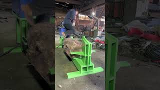 Large wood splitter for lumber mill 15m stroke 50 ton pressure larger motor [upl. by Aseel]