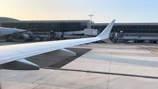 AMERICAN AIRLINES B737 MAX 8 engine startup  Passenger POV [upl. by Merill]