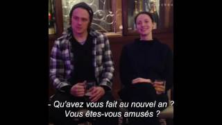 VOSTFR Interview QampA Sam Heughan amp Caitriona Balfe  Outlander Saison 3 210117 [upl. by Enattirb]