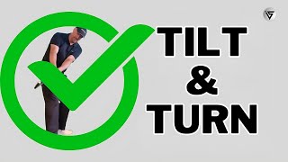 GOLFERS Correct Backswing  The Tilt And Turn  Fully Explained [upl. by Macleod]