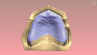 How to design a Removable Denture Framework Hard Plate in 3Shape [upl. by Rowen]