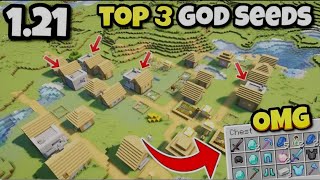 Top 3 GOD SEEDS For Minecraft 121 Pocket edition🔥  Woodland Mansion At Spawn😳 [upl. by Harlie638]