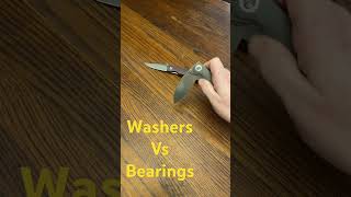 Washers Vs Bearings bestknife budgetknife newknife edc washers bearings knife edcknife [upl. by Ned]