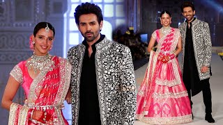 Tripti Dimri amp Kartik Aaryan Turns Showstopper For Manish Malhotra Fashion Show [upl. by Cilegna]