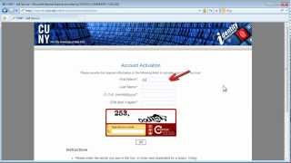 CUNYfirst Basics How to Activate Your CUNYfirst Account [upl. by Zara390]