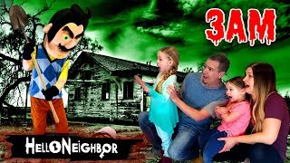 HELLO NEIGHBOR in Real Life at 3AM Hello Neighbor in the Dark OMG So Creepy Part 3 [upl. by Porche]