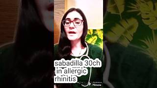 sabadilla 30 and allergic rhinitis [upl. by Emmett790]