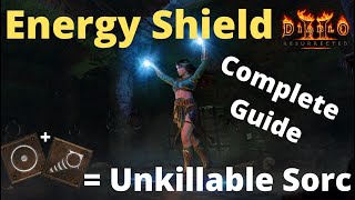 Never Die Again Complete Guide to the Energy Shield Sorceress in Diablo 2 Resurrected D2R Ladder [upl. by Aydiv]