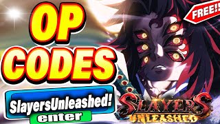 ALL NEW SECRET UPDATE CODES in SLAYERS UNLEASHED CODES Slayers Unleashed Codes ROBLOX 2023 [upl. by Lewie]