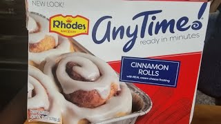 Rhodes Anytime Cinnamon Rolls  Review 4 U [upl. by Karmen]