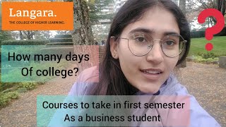 Courses to take in first semester as a business student  Langara College  ArshTainment [upl. by Murial]